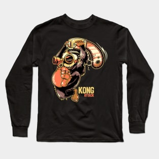 Cute King Kong Monkey Mask Attack Long Sleeve T-Shirt